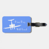 Aangepast Label voor 'Attendent Luggage Identity' Bagagelabel (Achterkant horizontaal)