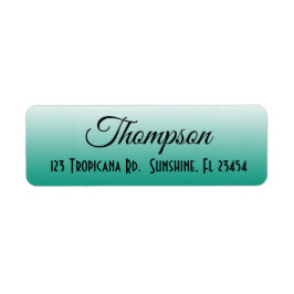 Aangepast label voor Blauwgroen gradiëntrendement