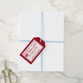 Aangepast Label voor cadeau voor kerstmis met pret Cadeaulabel (Met Touw)