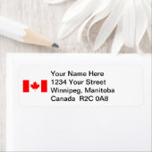 Aangepast label voor Canadese vlag (Insitu)