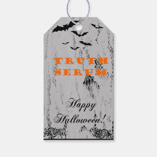 Aangepast Label voor Halloween Party Truth Serum Cadeaulabel (Voorkant)
