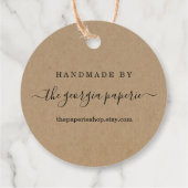 Aangepast Label voor handgemaakte objecten (Achterkant)