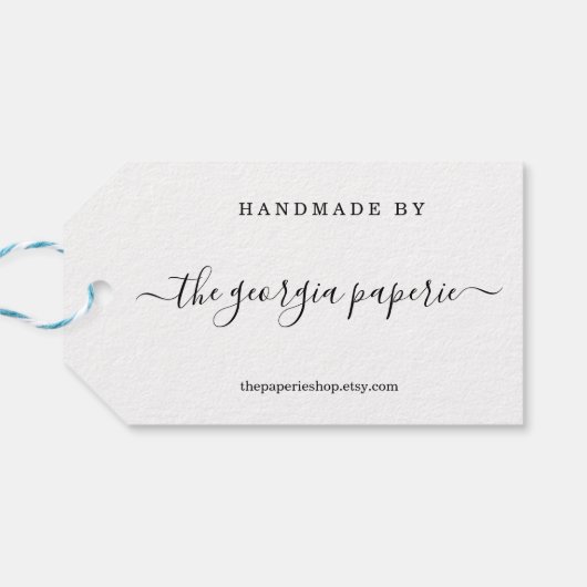 Aangepast Label voor handgemaakte objecten Cadeaulabel (Achterkant Horizontaal)