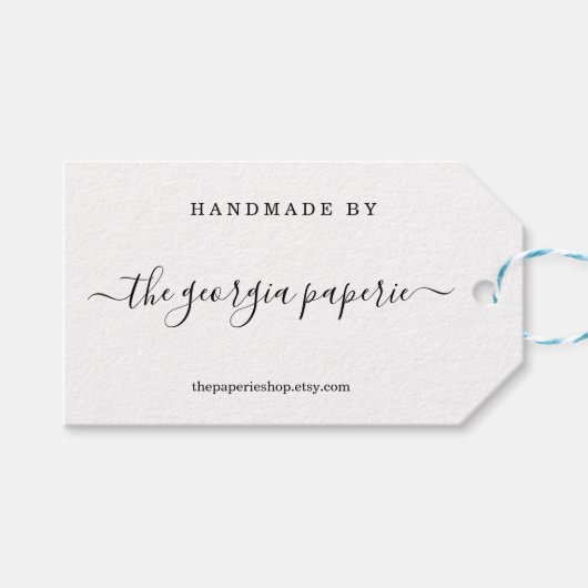 Aangepast Label voor handgemaakte objecten Cadeaulabel (Voorkant (Horizontaal))