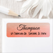 Aangepast label voor het retouradres van Koraal (Insitu)