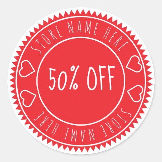 Aangepast label voor korting op prijs-kleinhandel (Voorkant)