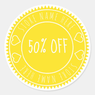 Aangepast label voor korting op prijs-kleinhandel