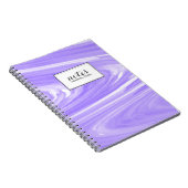 Aangepast label voor lavender Waterverf zwemblair Notitieboek (Rechterzijde)