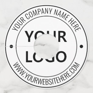 Aangepast Label voor Logo- en tekstglas - Uw kleur