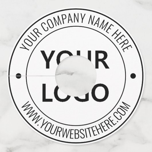 Aangepast Label voor Logo- en tekstglas - Uw kleur (Achterkant)