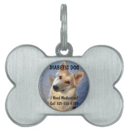 Aangepast Label voor medisch waarschuwingsteken Huisdieren Naamplaatje