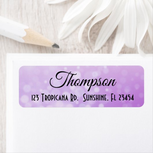 Aangepast label voor Paarse gradiënt retouradres (Insitu)