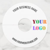 Aangepast Label voor tekstpromotie wijnglas voor b (Achterkant)