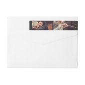 Aangepast label voor terugzendadres foto | Goudpun (Achterkant)