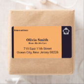 Aangepast label voor thuiszorg Aangepast retouradr (Insitu)