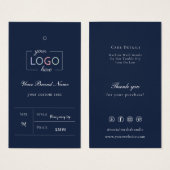 Aangepast Label voor zakelijke Logo Visitekaartje (Voorkant /achterkant)