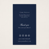 Aangepast Label voor zakelijke Logo Visitekaartje (Achterkant)