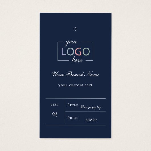 Aangepast Label voor zakelijke Logo Visitekaartje (Voorkant)