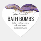 aangepast label voor zelfgemaakte badbommen (Voorkant)