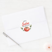 Aangepast label voor zelfgemaakte tomatensalsa inm (Envelop)