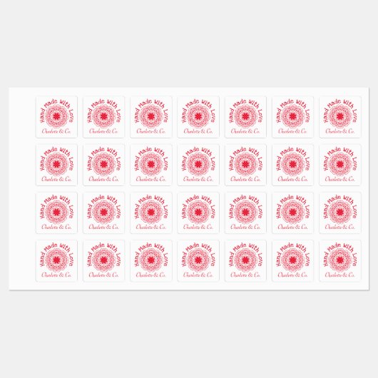 Aangepast labo voor ventilator met liefdesproduct labels (Vel)