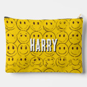 Aangepast Lachend Gezichtspatroon – Schattigee Gel Etui (Achterkant)