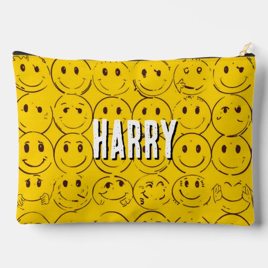 Aangepast Lachend Gezichtspatroon – Schattigee Gel Etui (Achterkant)