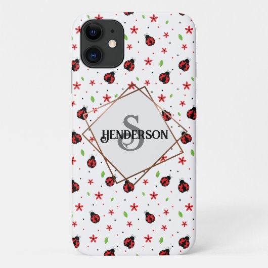 Aangepast Ladybug Case-Mate iPhone Case (Achterkant)