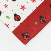 Aangepast Ladybug Fleece Deken (Hoek)