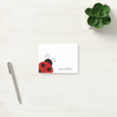 Aangepast ladybug-laptopblok post-it® notes (Kantoor)