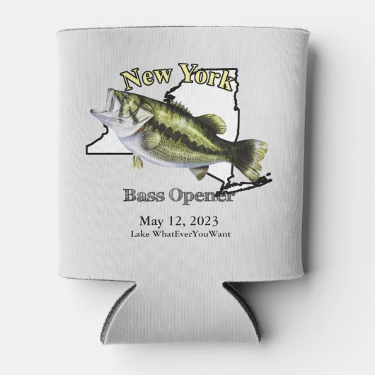 Aangepast Lake/Date New York Bass Open Light Blikjeskoeler (Voorkant)