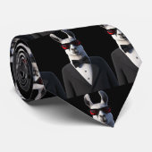 Aangepast lama pak zwarte zonnebril grappig stropdas (Opgerold)