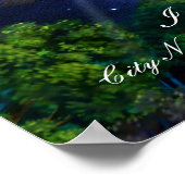 Aangepast land naam stad poster (Hoek)