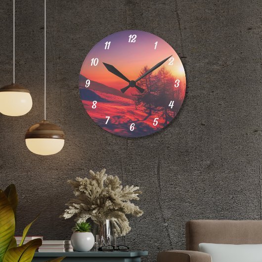 Aangepast landschap gepersonaliseerd ronde klok