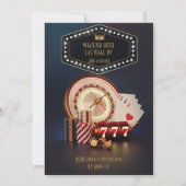 Aangepast Las Vegas Bachelorette Party Kaart (Achterkant)