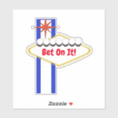 Aangepast Las Vegas Stijlteken Sticker (Vel)