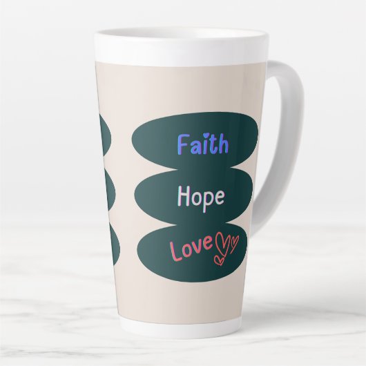 Aangepast Latte Mok (Rechterhoek)