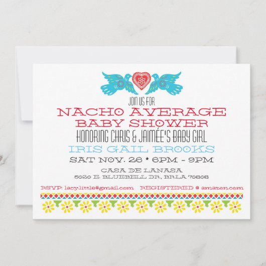 Aangepast laveer Papel Picado Banner Kaart (Voorkant)