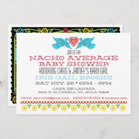 Aangepast laveer Papel Picado Banner Kaart (Voorkant / Achterkant)