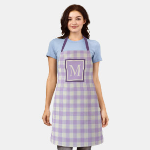 Aangepast  lavender Violet Paars Ivory Gingham Schort