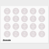 Aangepast lavender-zeepastel Paars Ronde Sticker (Vel)