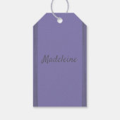 Aangepast lavenderpatroon cadeaulabel (Achterkant)