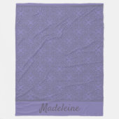 Aangepast lavenderpatroon fleece deken (Voorkant)