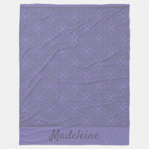 Aangepast lavenderpatroon fleece deken