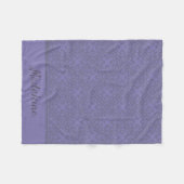 Aangepast lavenderpatroon fleece deken (Voorkant (Horizontaal))