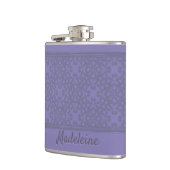 Aangepast lavenderpatroon heupfles (Links)