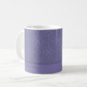 Aangepast lavenderpatroon koffiemok (Voorkant links)