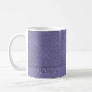 Aangepast lavenderpatroon koffiemok