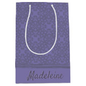Aangepast lavenderpatroon medium cadeauzakje (Voorkant)