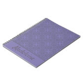 Aangepast lavenderpatroon notitieboek (Linkerzijde)